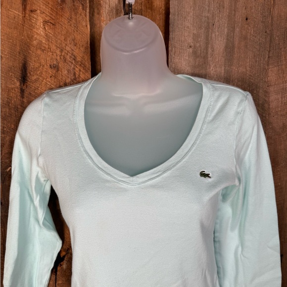 Lacoste Aqua Cotton V-neck - size 36 - Picture 2 of 8